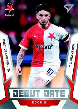 Christos Zafeiris Slavia Praha SportZoo FORTUNA:LIGA 2022/23 2. serie Debut Date Rookie #DR-04
